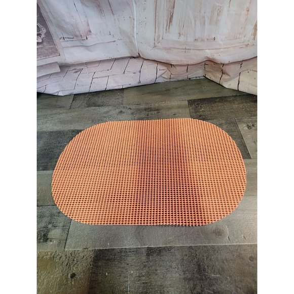 Orange Non slip table shelf placemat decor - Picture 1 of 4